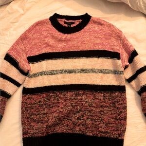 Red/pink strip sweater